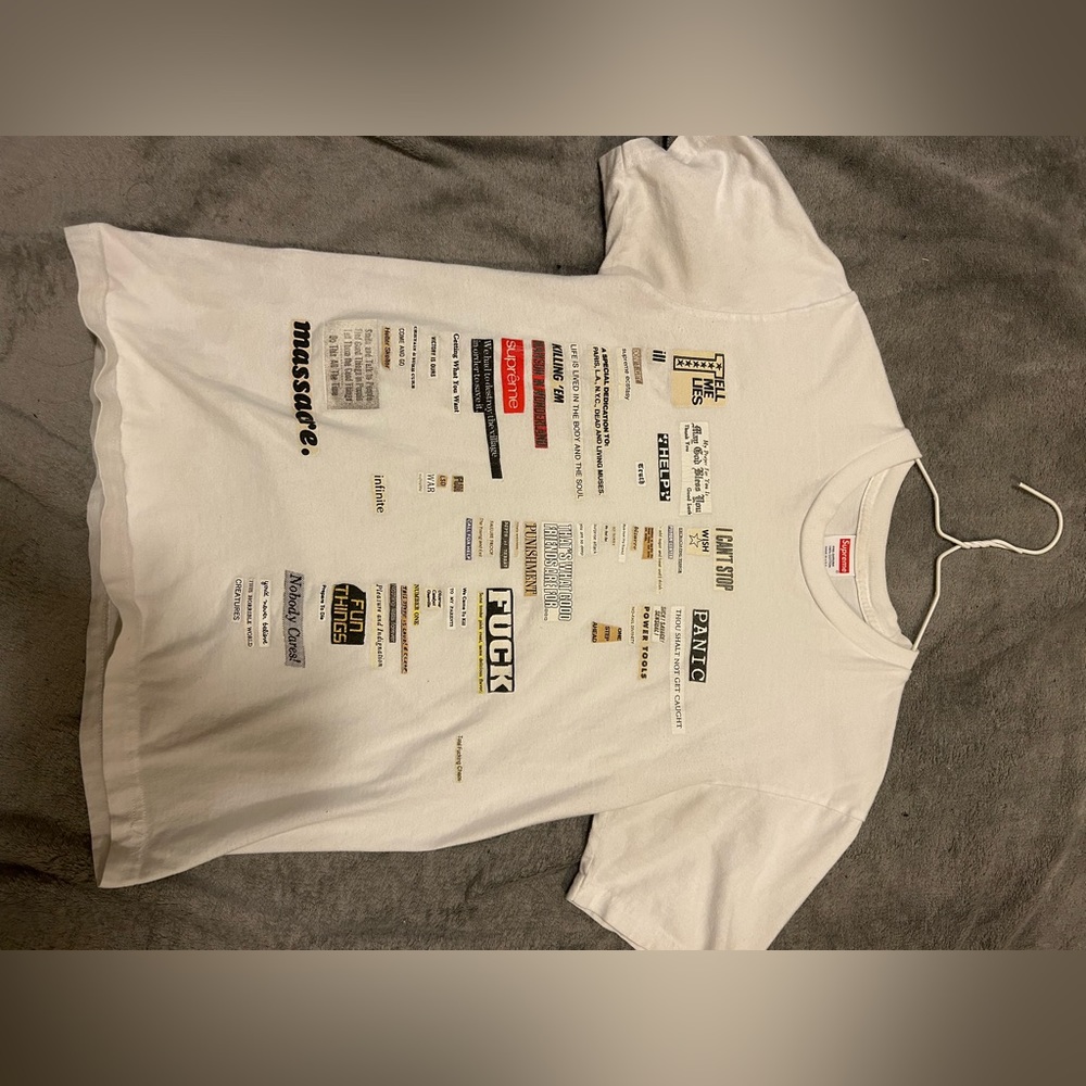 Supreme cut outs T shirt